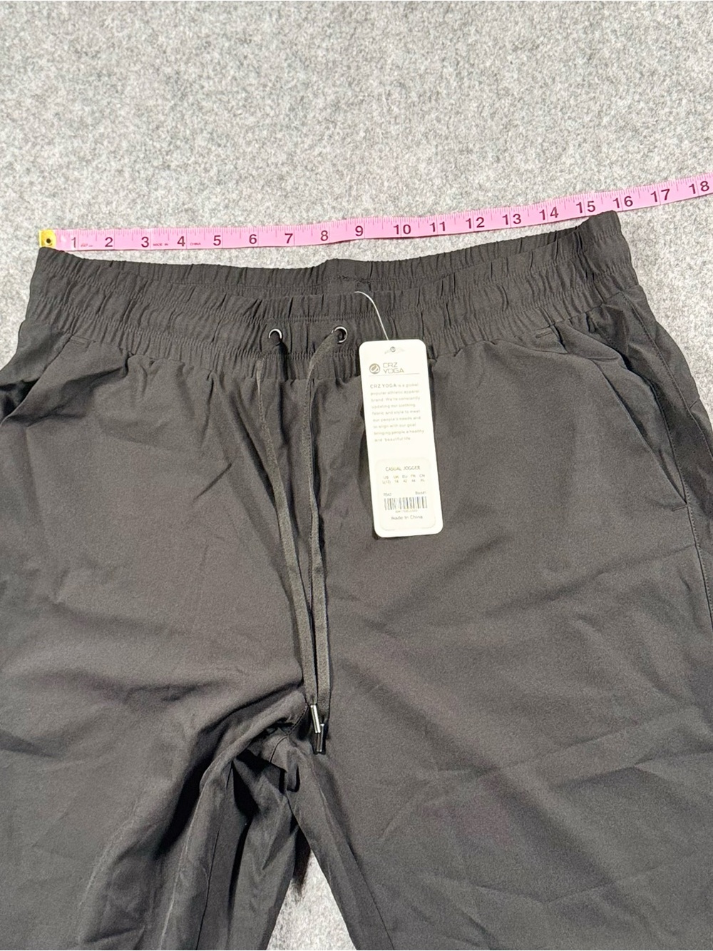 CRZ YOGA Black Feathery-Fit Drawstring Jogger Pants Women Size Large NWT - Picture 7 of 12